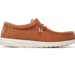 Chaussures Basses À Lacets Hey Dude Wally Classic Xtra Wide Tan