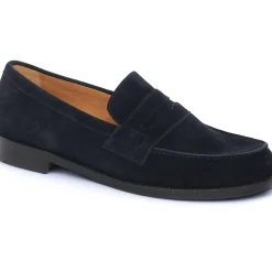 Mocassins Brett Sons James V Velours Marine