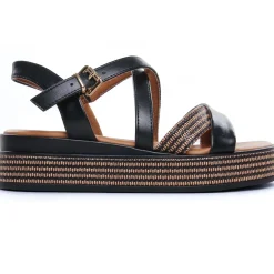 Nu-Pieds Compensés Marco Tozzi 28705 Black Comb
