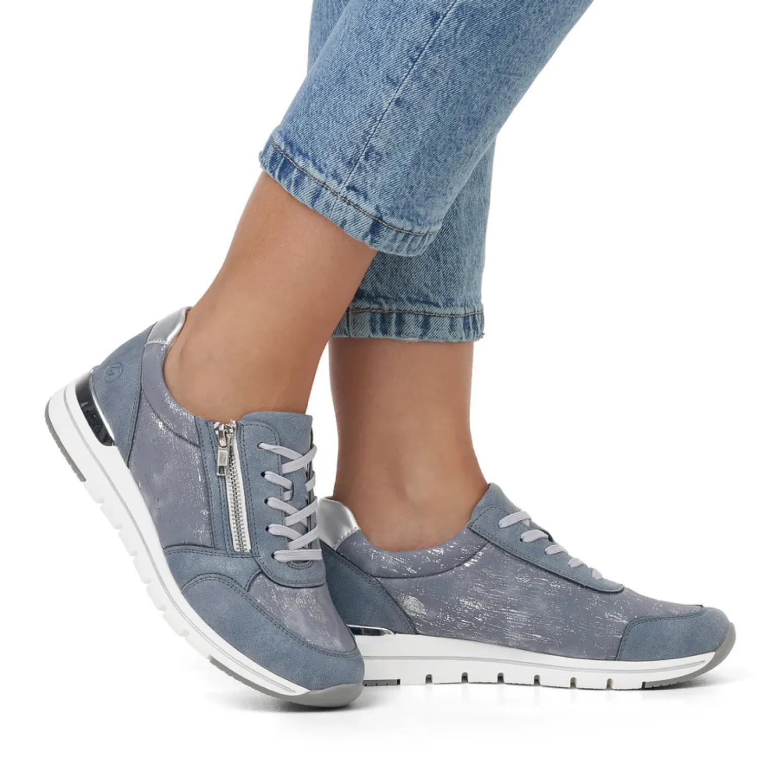 Baskets Compensees Remonte R6700-13 Lightblue