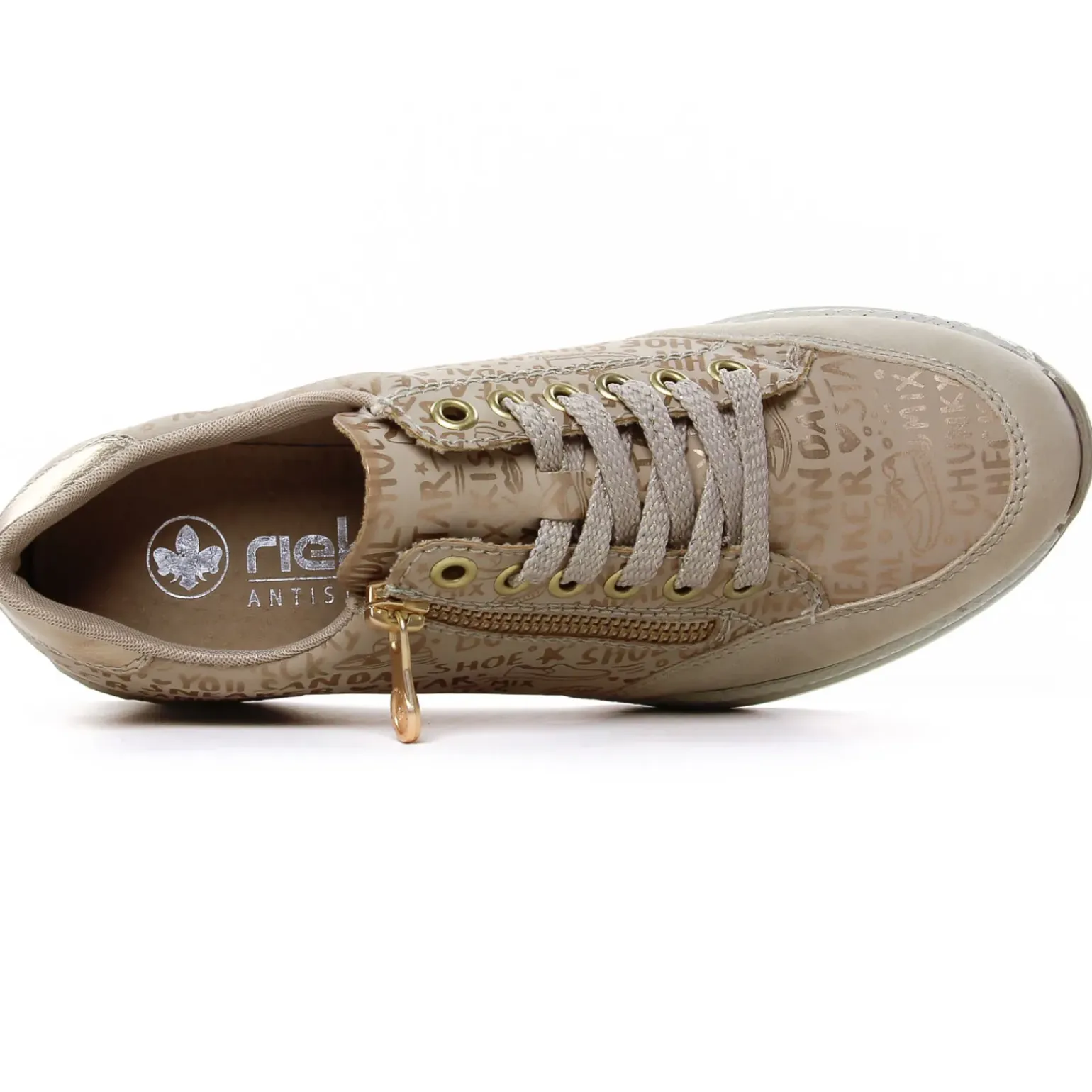 Baskets Compensees Rieker N4316-62 Beige
