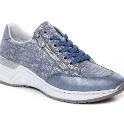 Baskets Compensees Rieker N4316-13 Blue