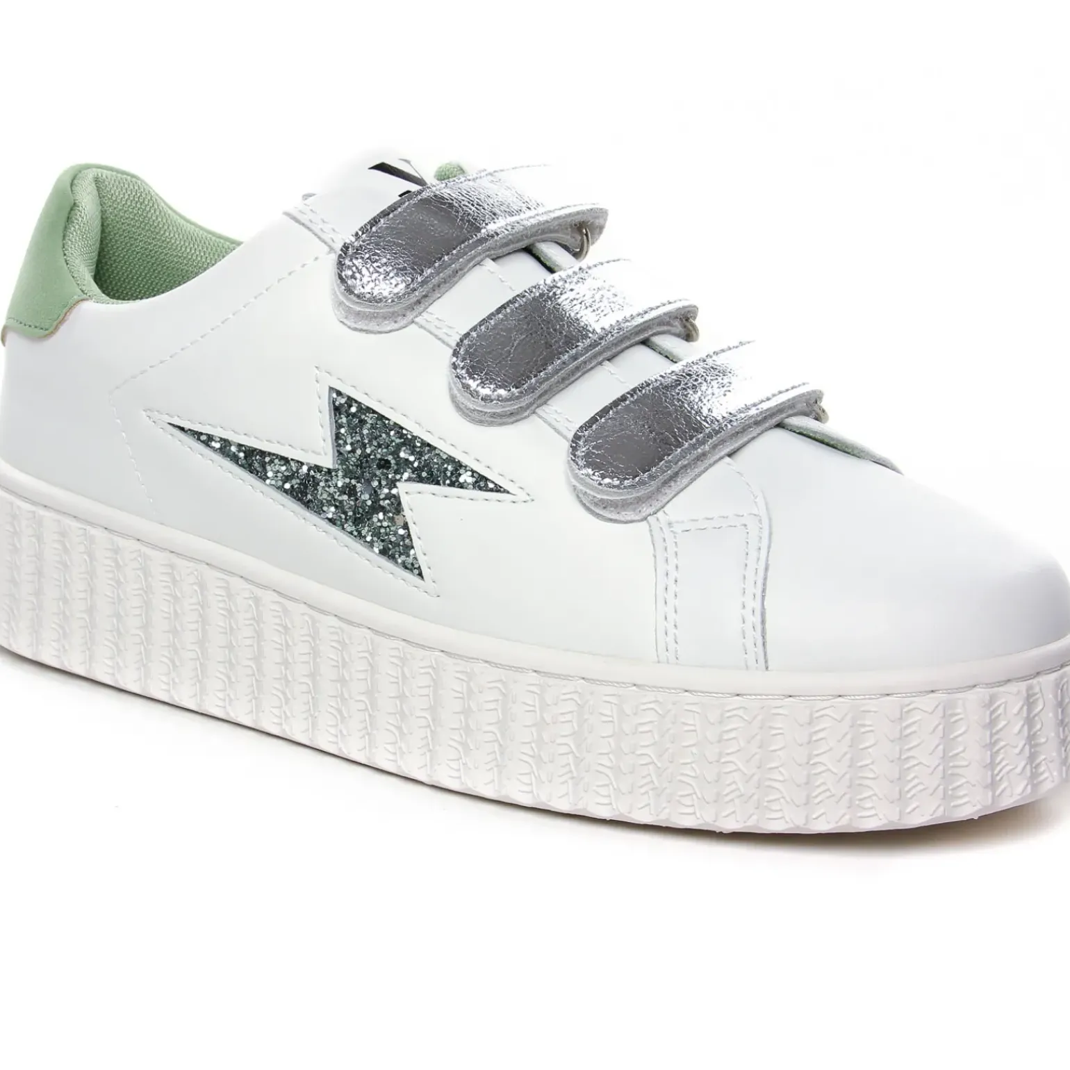 Baskets Compensees Vanessa Wu Bonnie Vert Amande