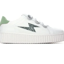 Baskets Compensees Vanessa Wu Bonnie Vert Amande