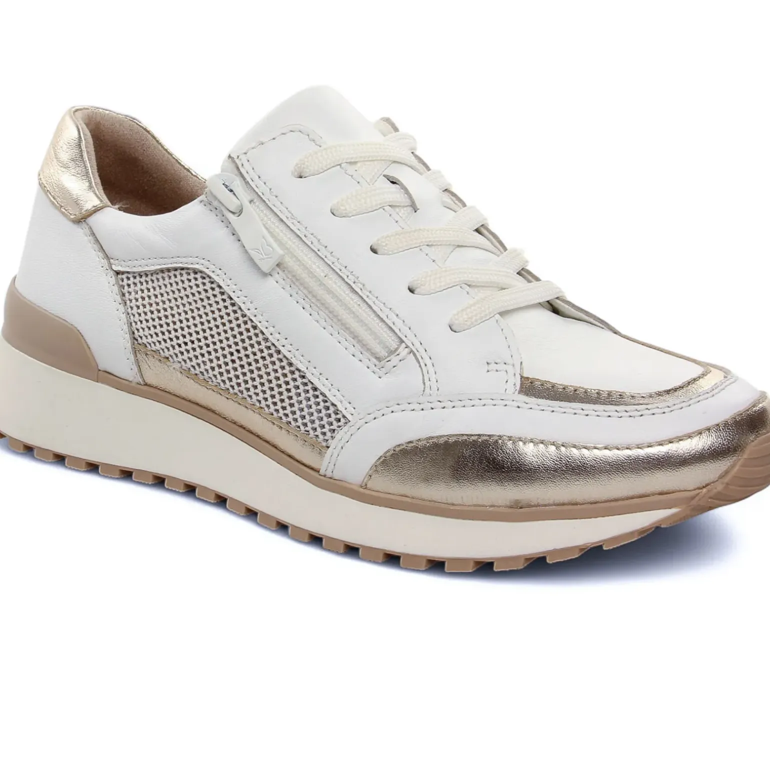 Baskets Mode Caprice 23701 White Light Gold