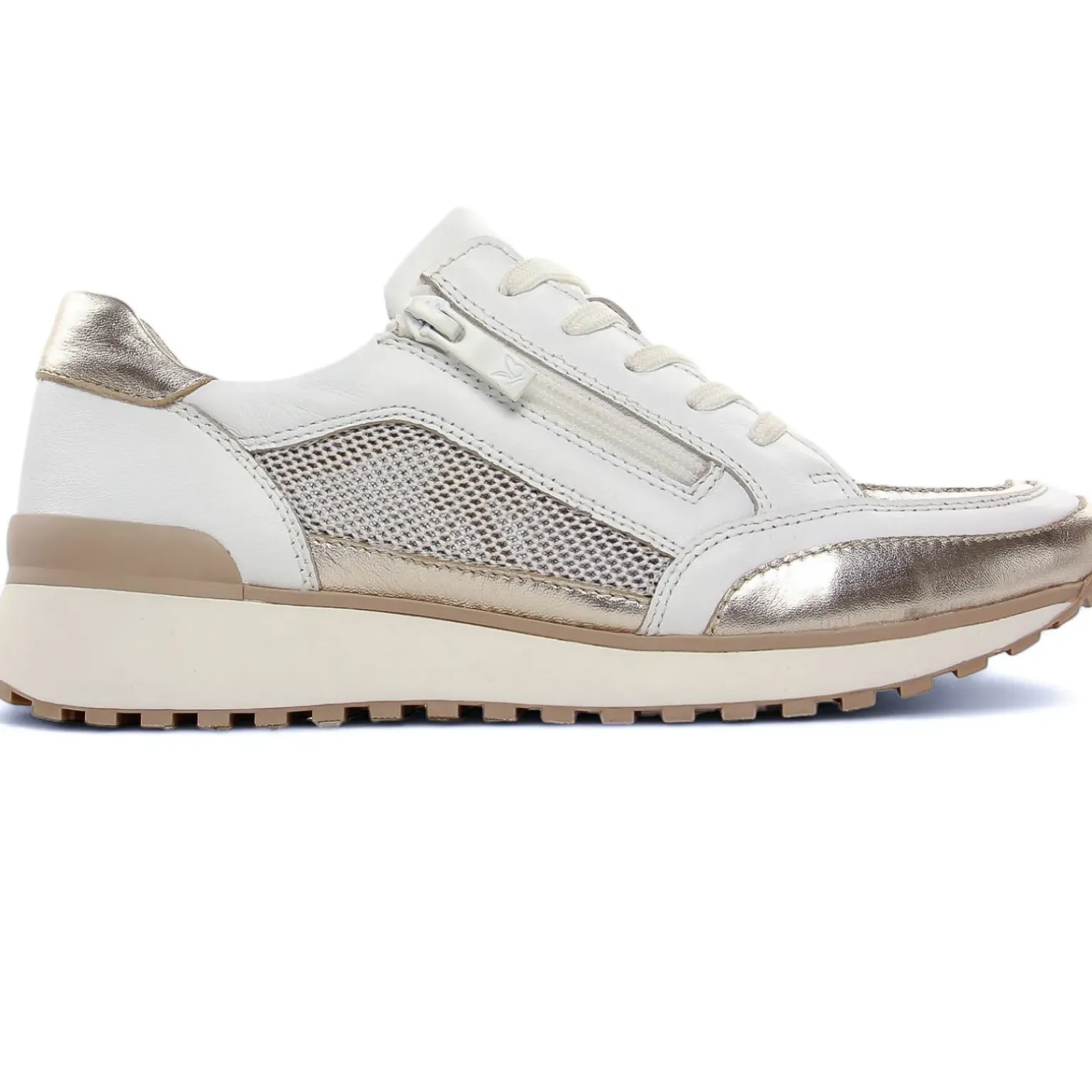 Baskets Mode Caprice 23701 White Light Gold