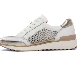 Baskets Mode Caprice 23701 White Light Gold
