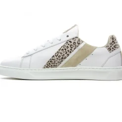 Baskets Mode Caval Bassla F Blanc Leopard