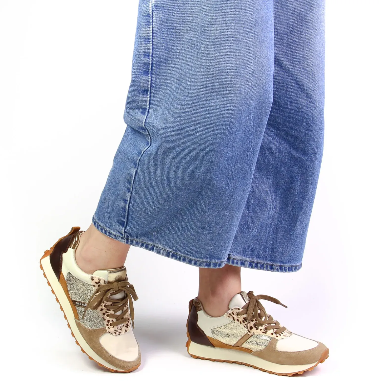 Baskets Mode Emilie Karston Collins Leopard