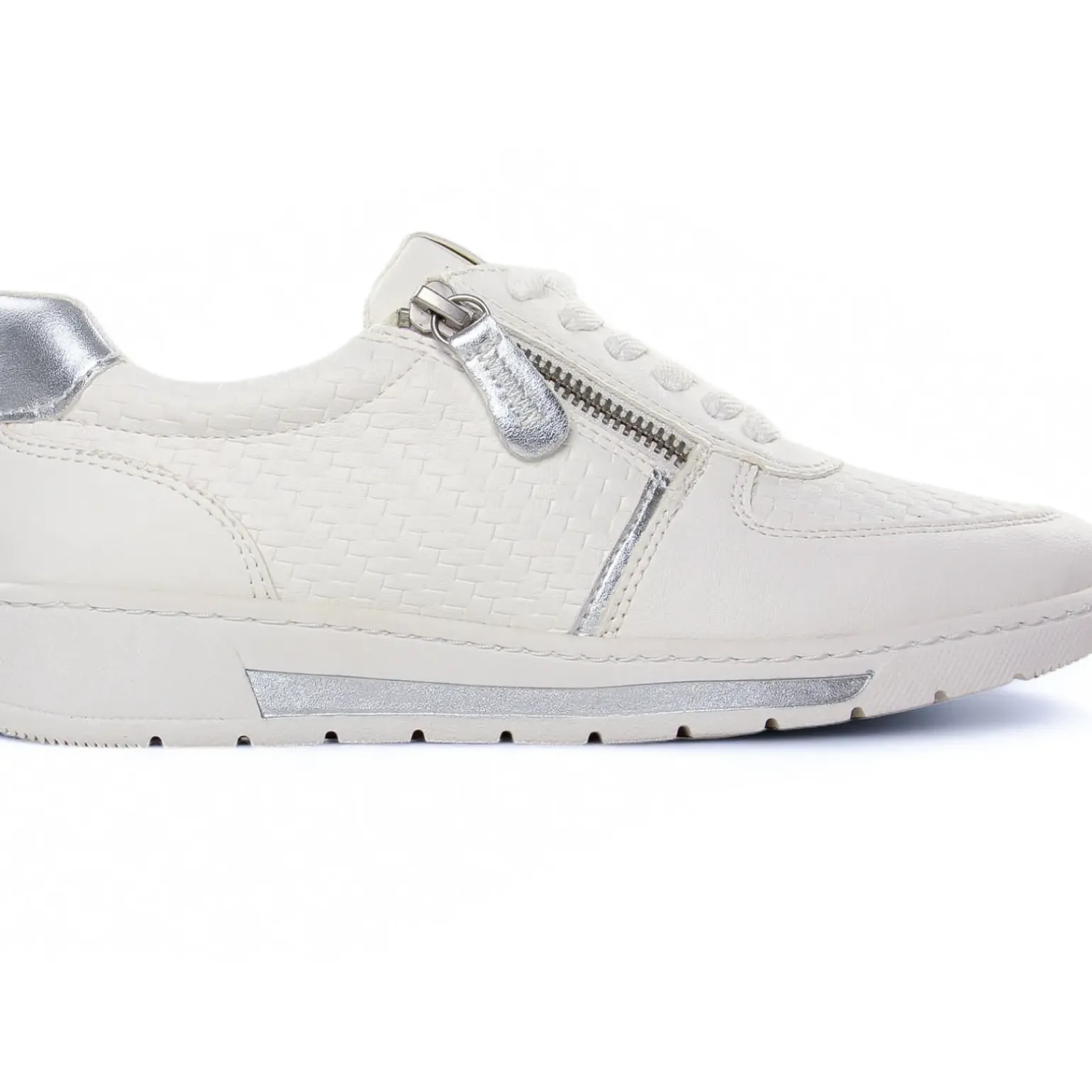 Baskets Mode Jana 23776 White Silver
