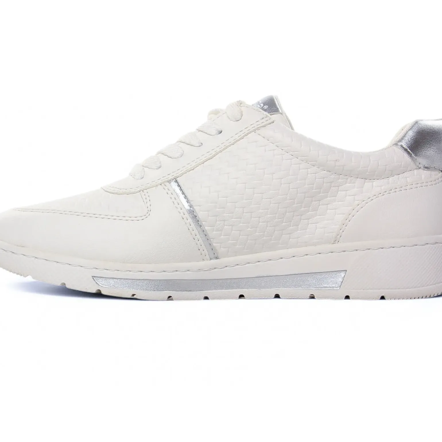 Baskets Mode Jana 23776 White Silver