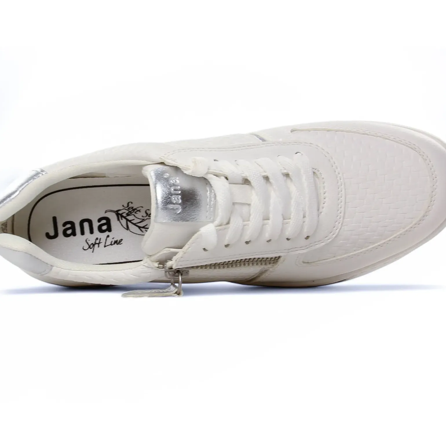 Baskets Mode Jana 23776 White Silver
