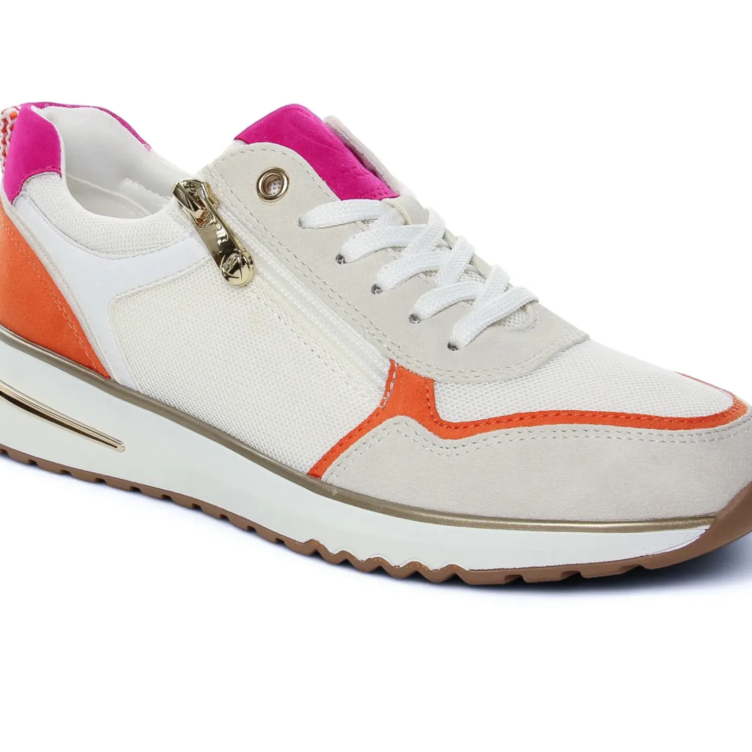 Baskets Mode Marco Tozzi 23754 White Pink