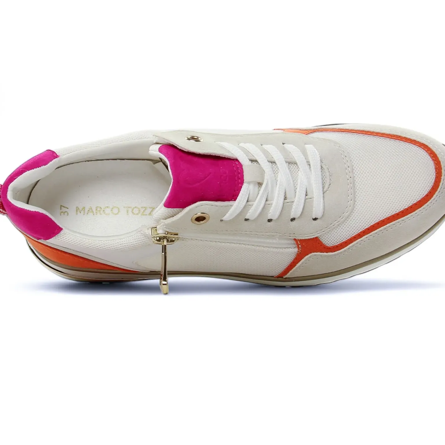 Baskets Mode Marco Tozzi 23754 White Pink