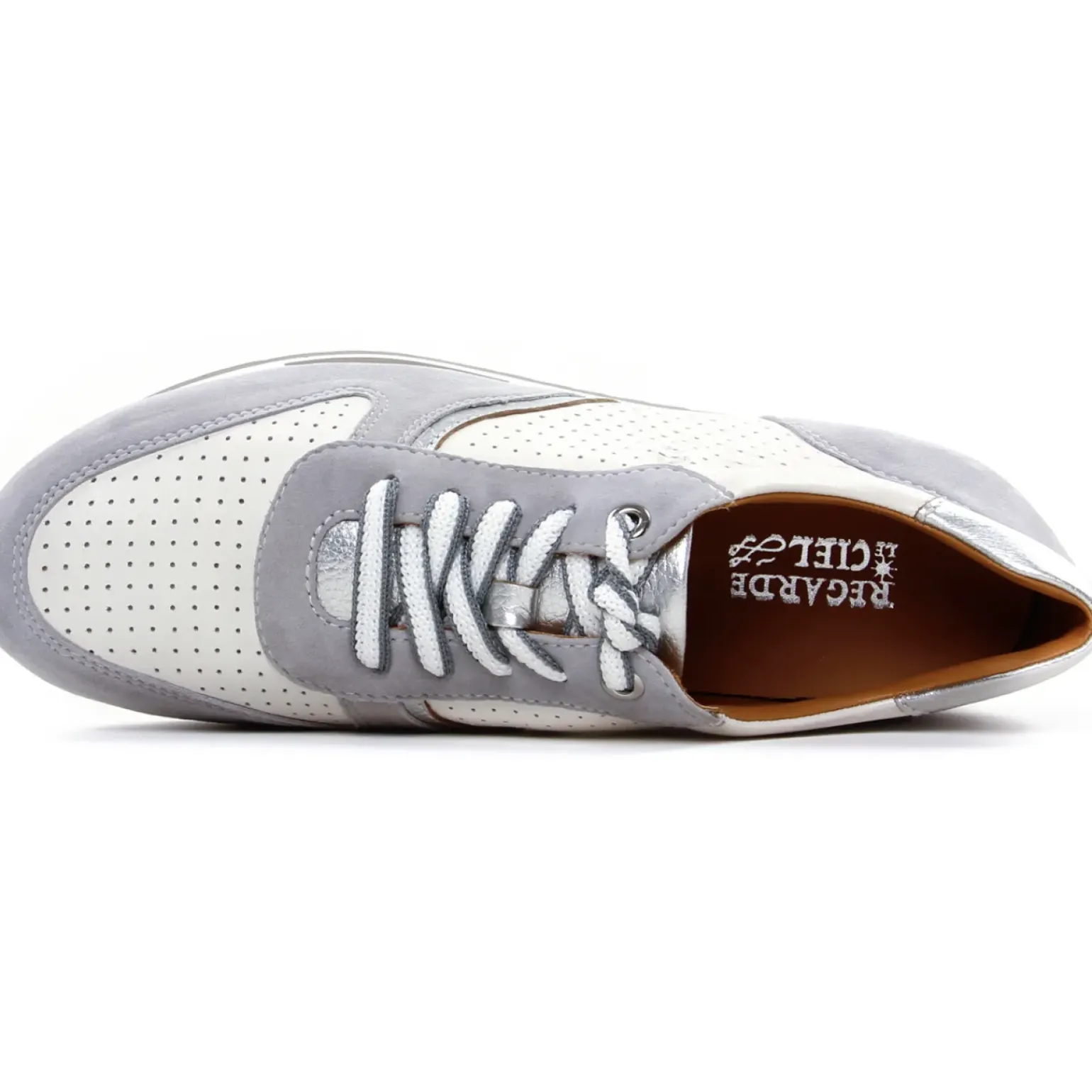 Baskets Mode Regarde Le Ciel Evely-04 Gris
