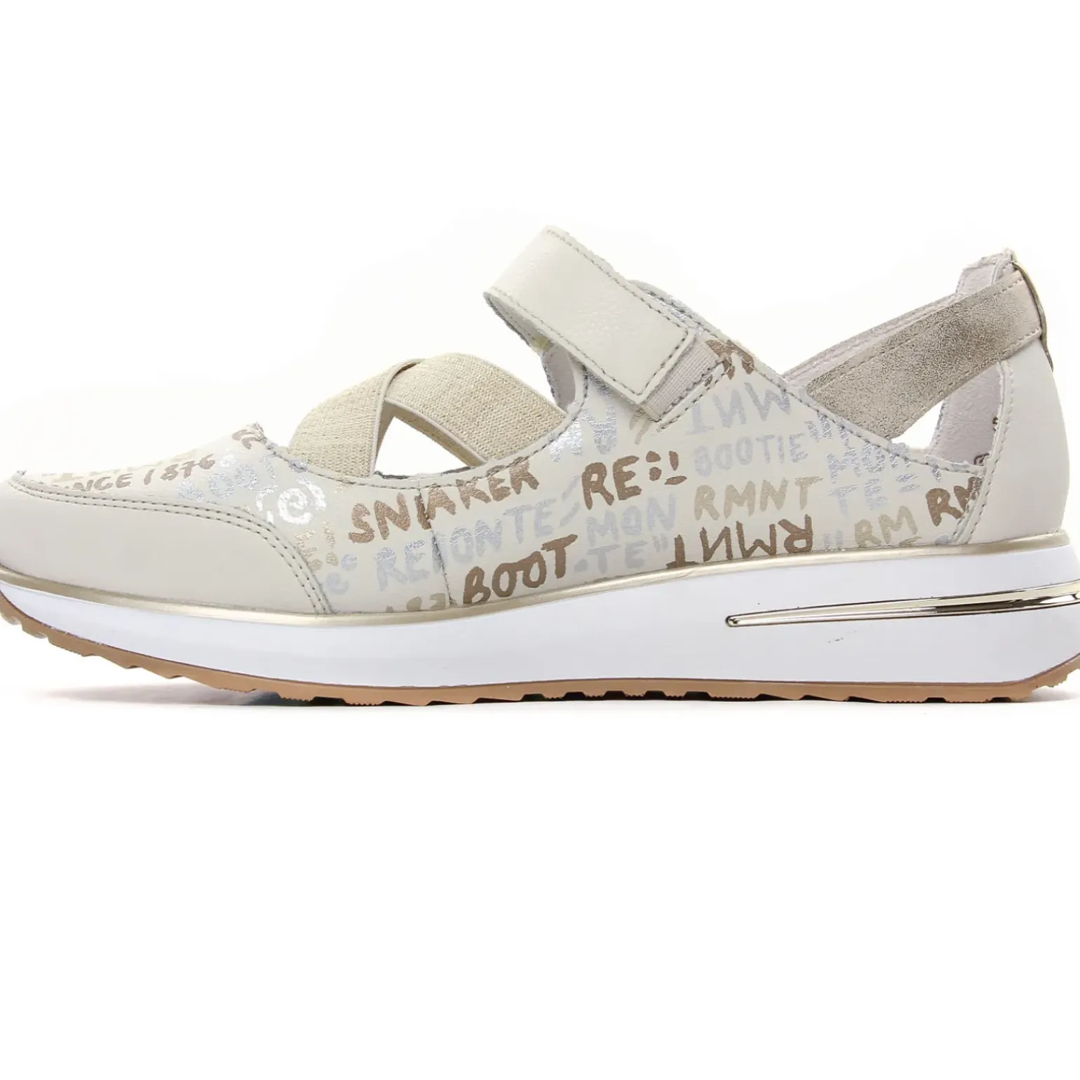 Baskets Mode Remonte D1G05-80 Offwhite Silver