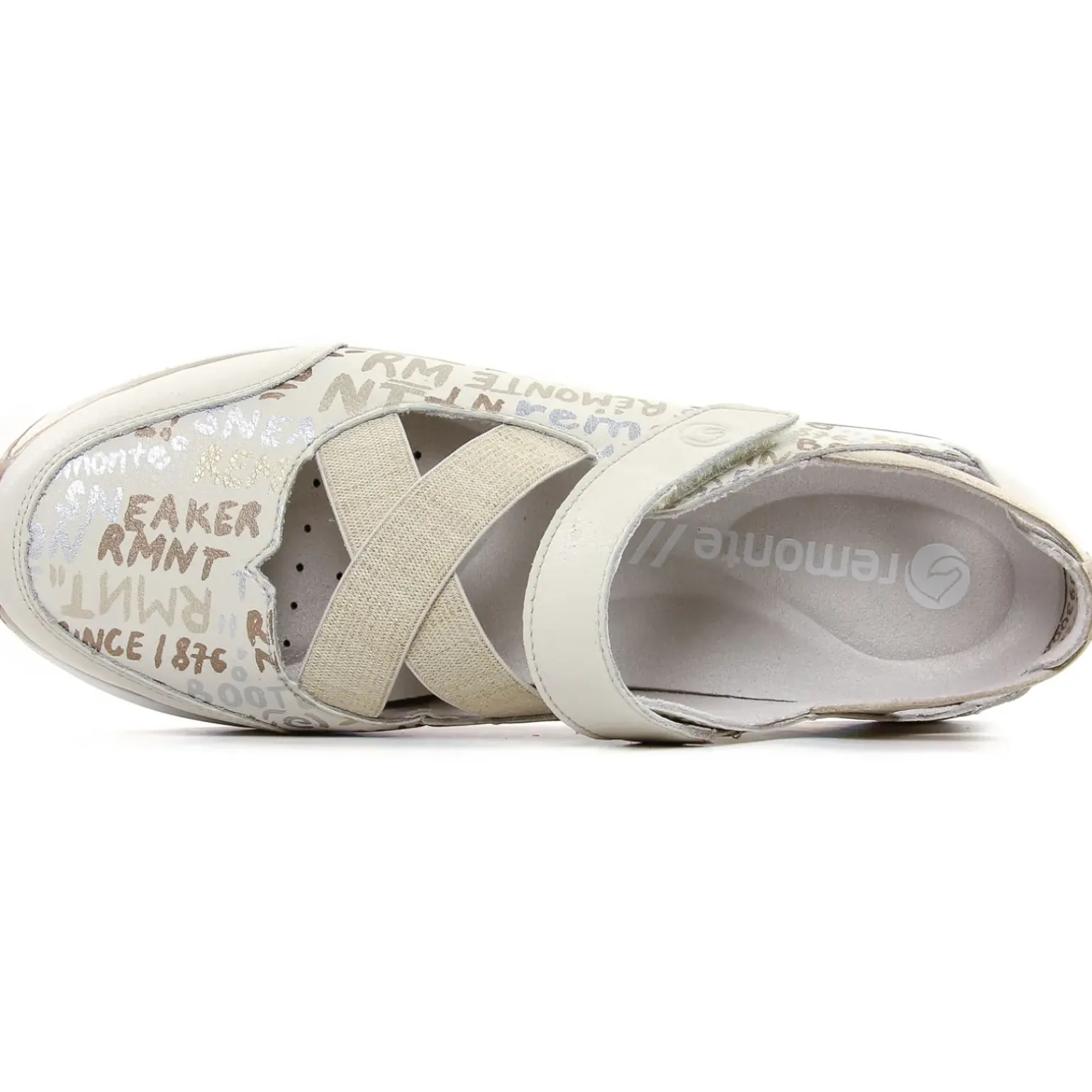 Baskets Mode Remonte D1G05-80 Offwhite Silver