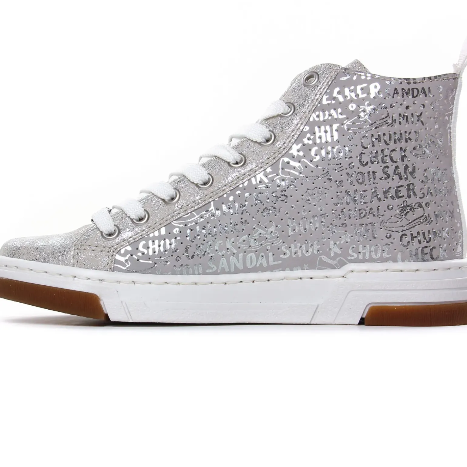 Baskets Mode Rieker N3945-40 Imp Silver
