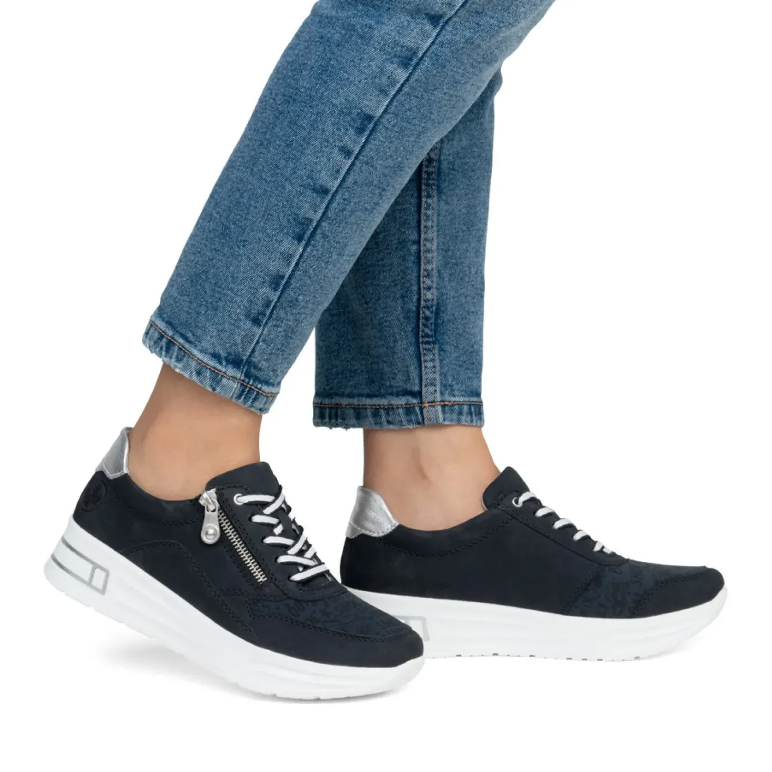 Baskets Mode Rieker N8114-14 Navy