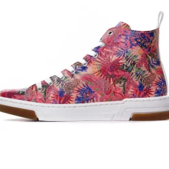 Baskets Mode Rieker N3945-91 Rose Fleurs