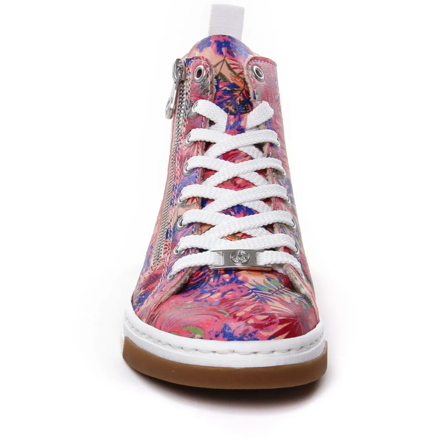 Baskets Mode Rieker N3945-91 Rose Fleurs