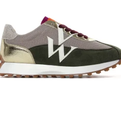 Baskets Mode Vanessa Wu Faustine Bk2655 Kaki