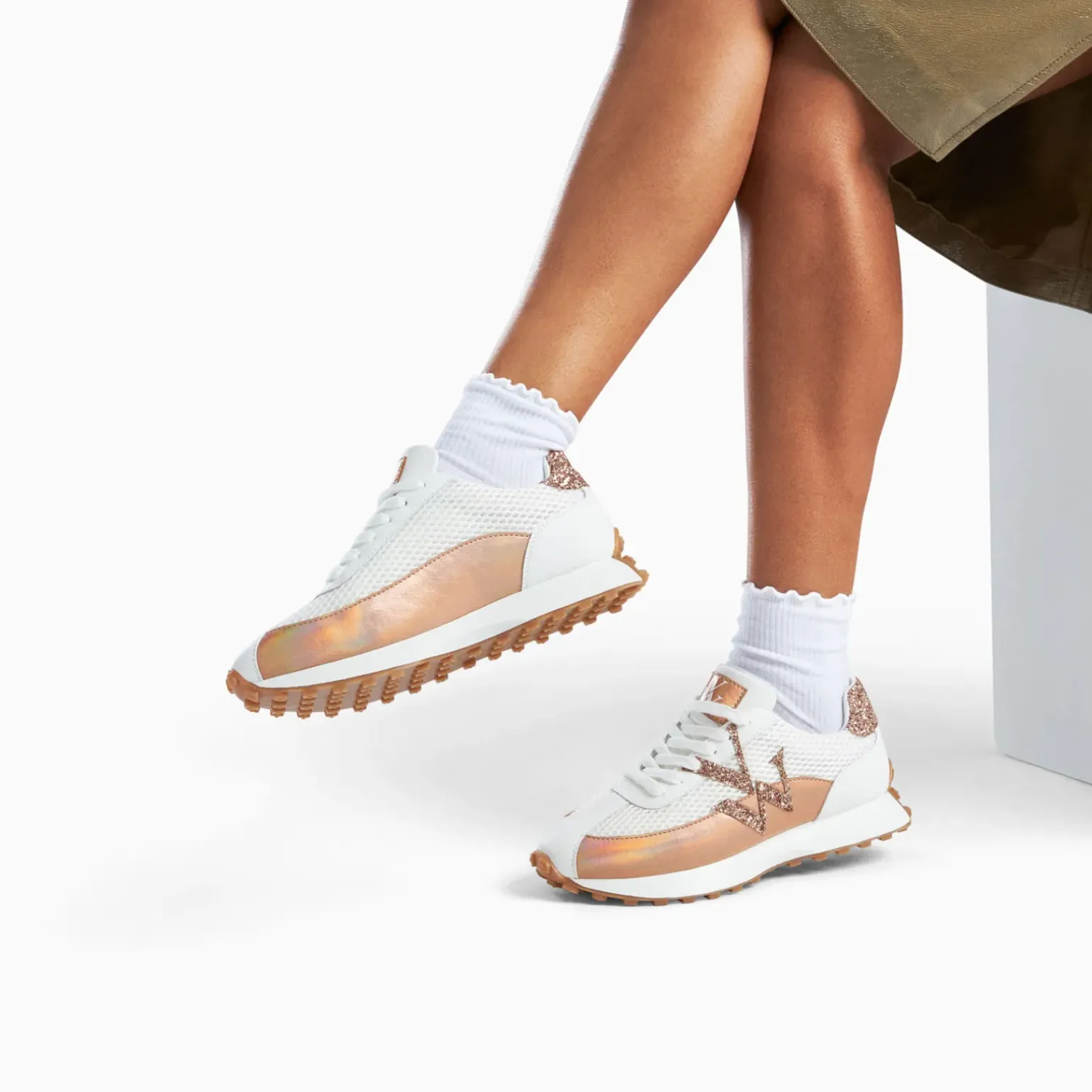 Baskets Mode Vanessa Wu Mona Bk2715 Or Rose