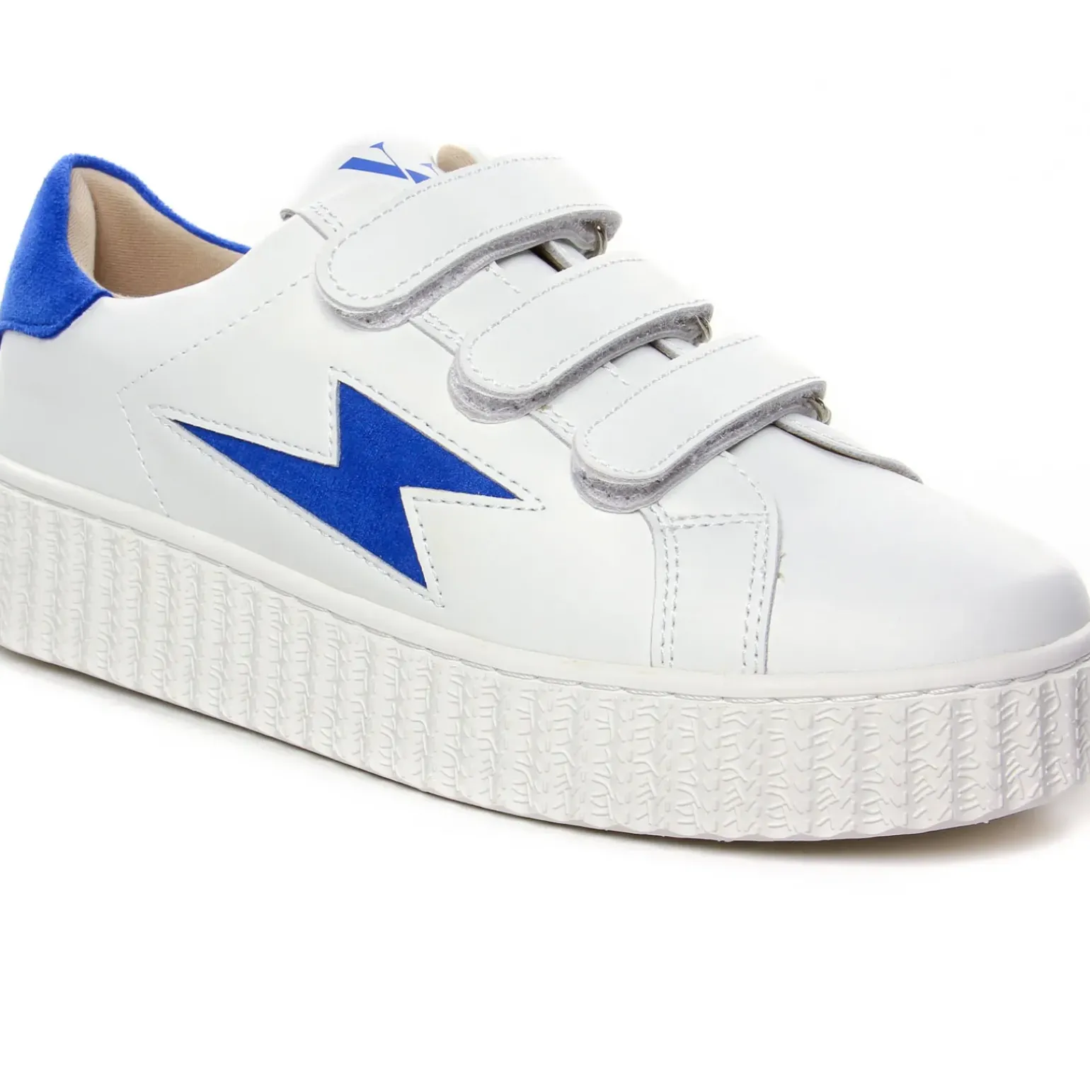 Baskets Mode Vanessa Wu Vicky Bleu Electrique