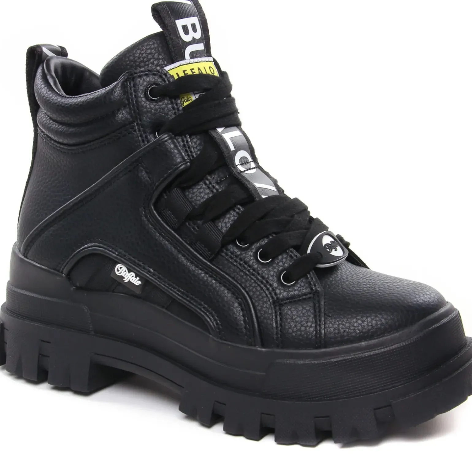 Baskets Plateforme Buffalo ASPHA NC MID BLACK
