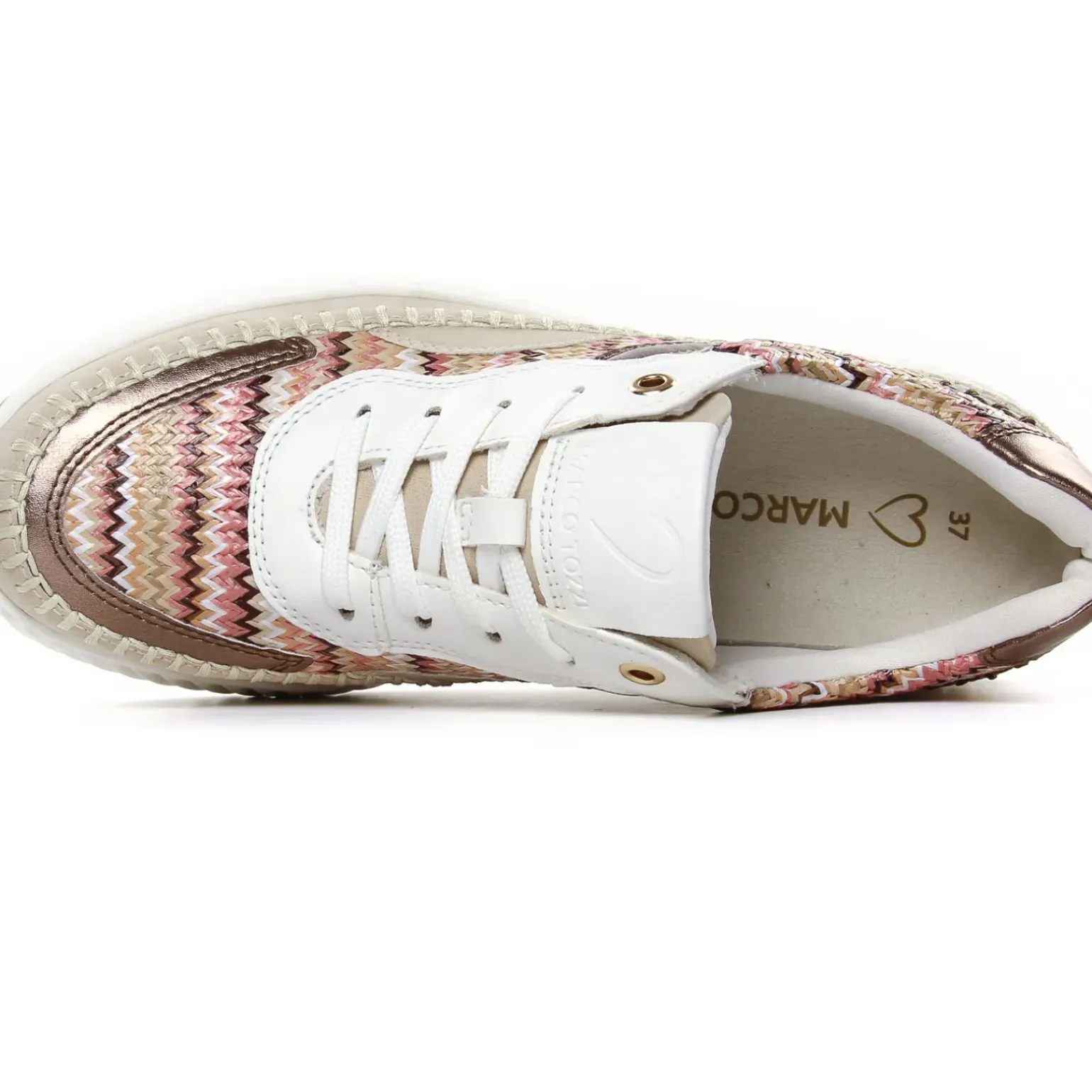 Baskets Plateforme Marco Tozzi 23733 Cream Comb