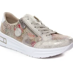 Baskets Plateforme Rieker N8103-60 Beige Multi