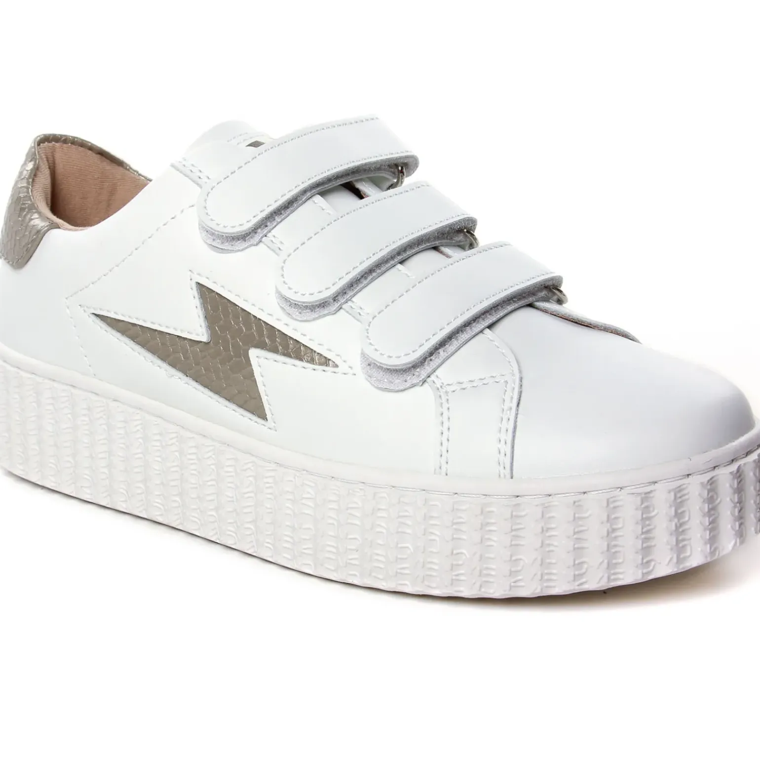 Baskets Plateforme Vanessa Wu Eva BK2281 Taupe