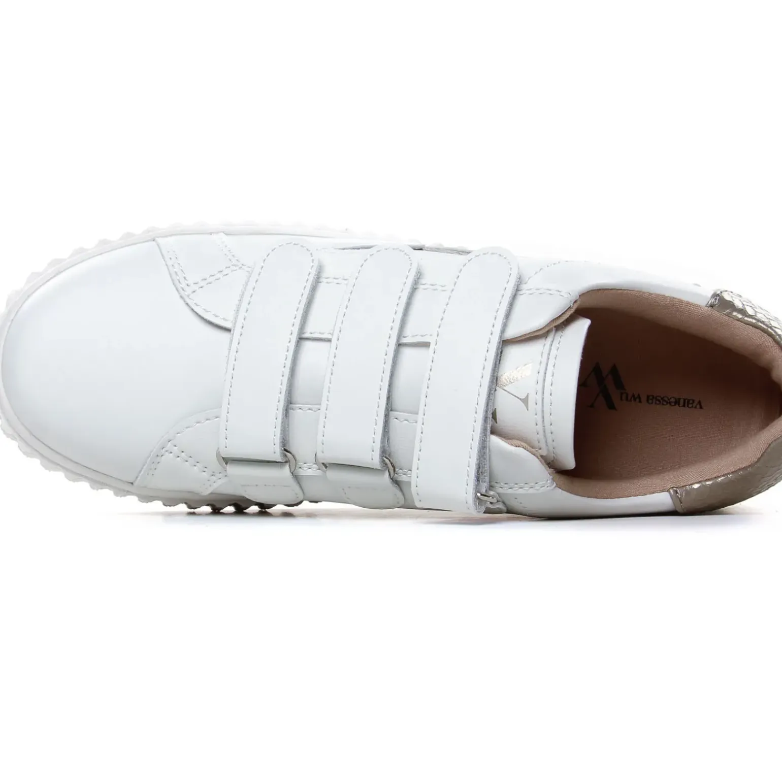 Baskets Plateforme Vanessa Wu Eva BK2281 Taupe