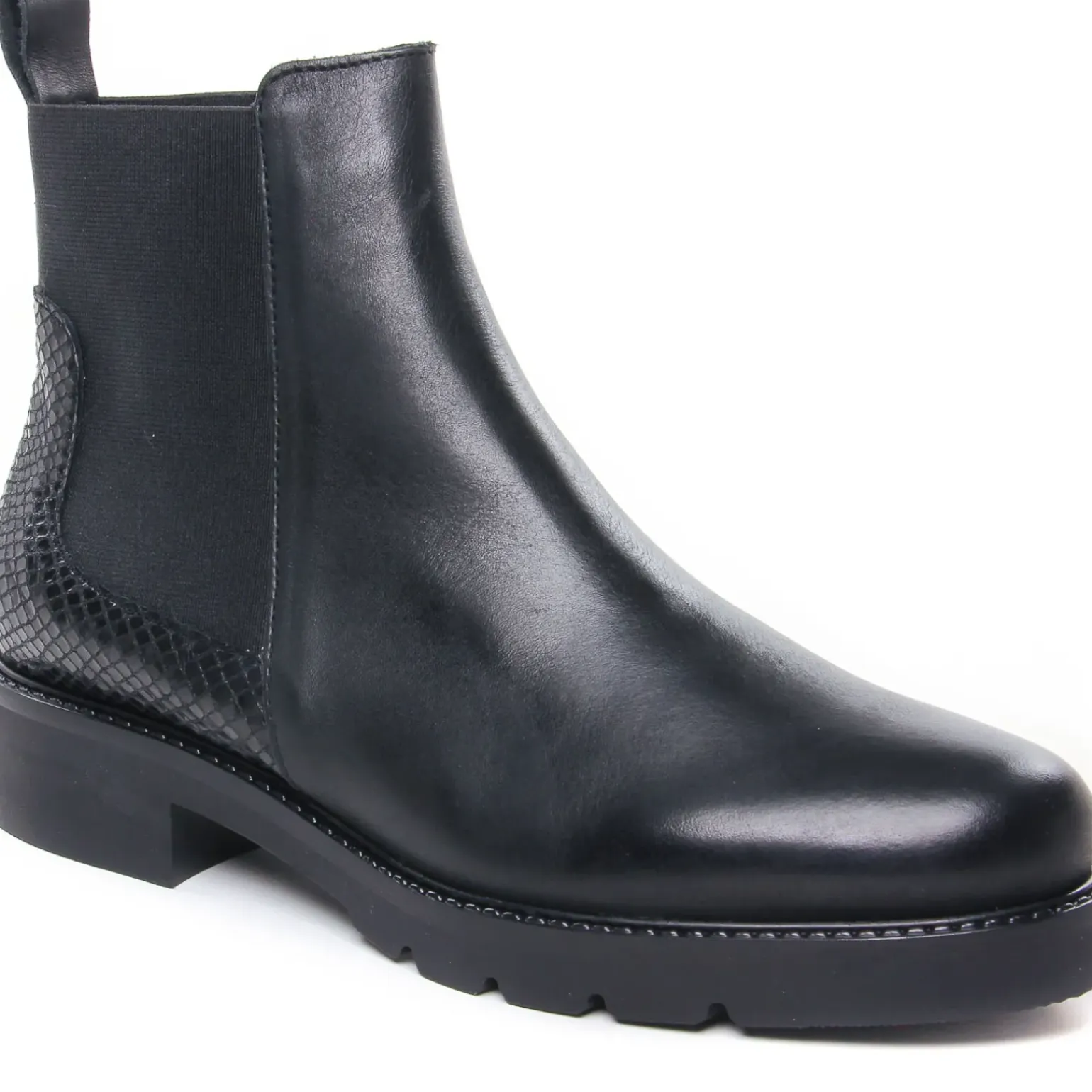 Boots Élastiquées Scarlatine Co99504Ab Noir Noir