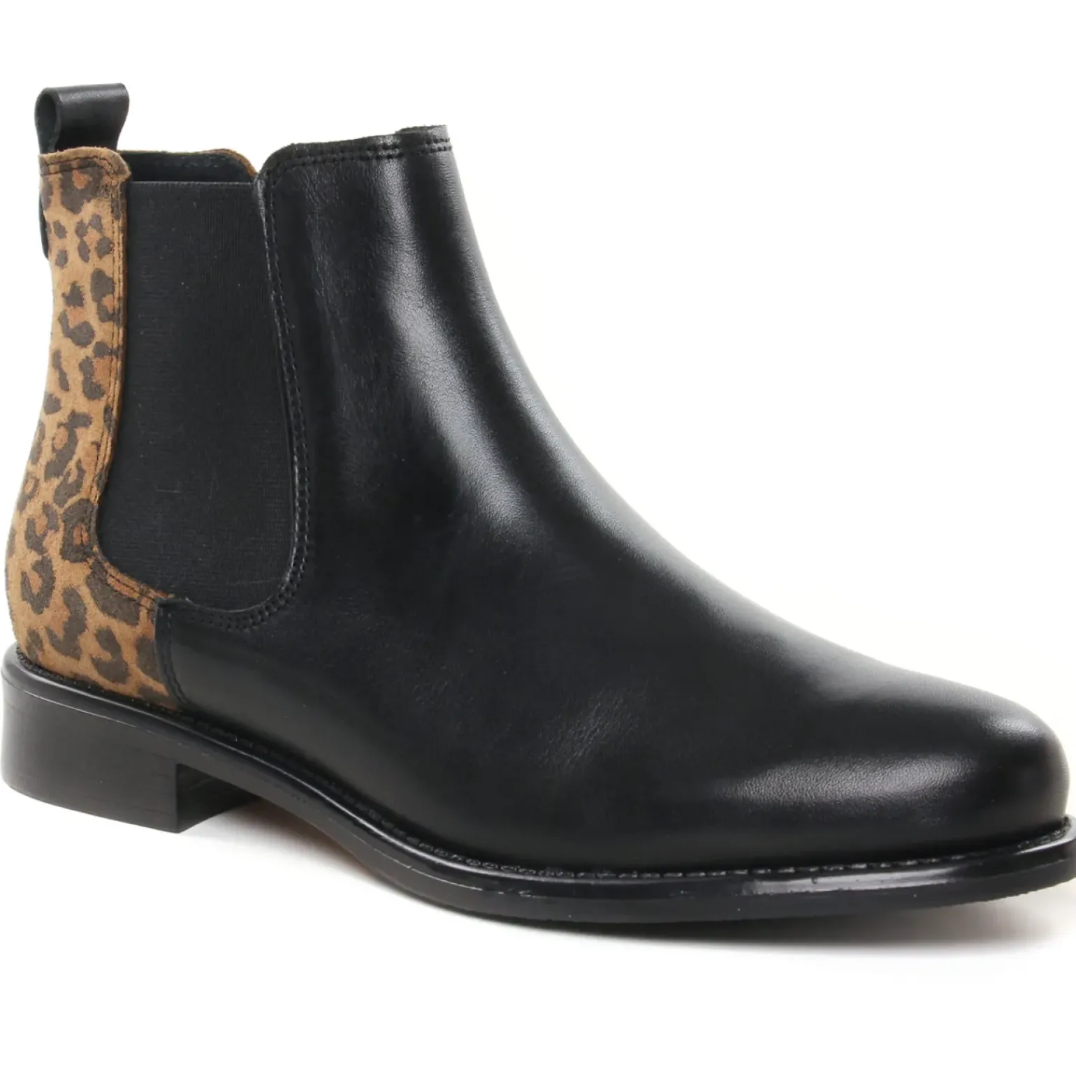 Boots Élastiquées Scarlatine Co77545 A Noir Cognac
