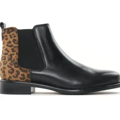 Boots Élastiquées Scarlatine Co77545 A Noir Cognac
