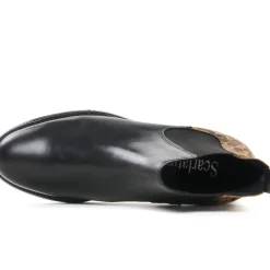 Boots Élastiquées Scarlatine Co77545 A Noir Cognac