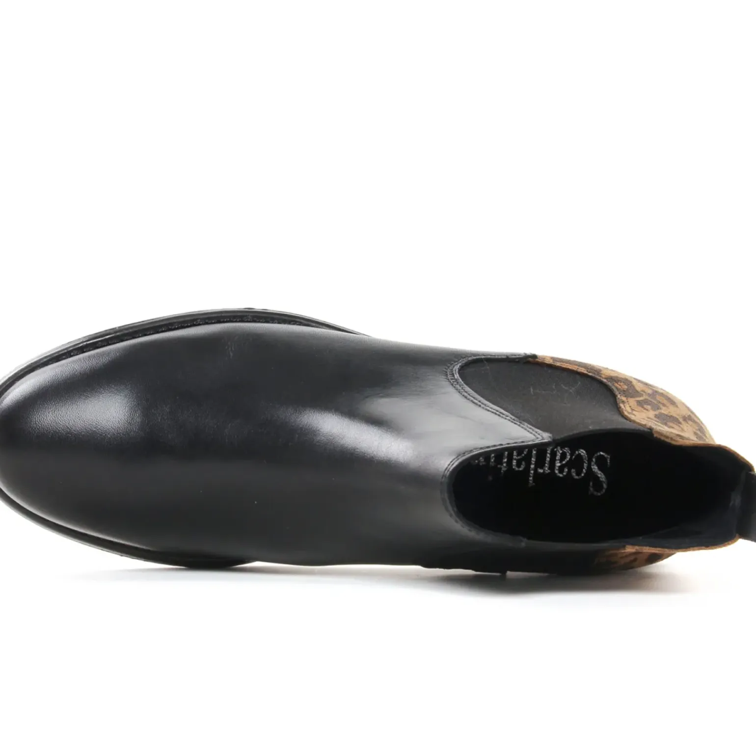 Boots Élastiquées Scarlatine Co77545 A Noir Cognac