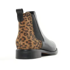 Boots Élastiquées Scarlatine Co77545 A Noir Cognac