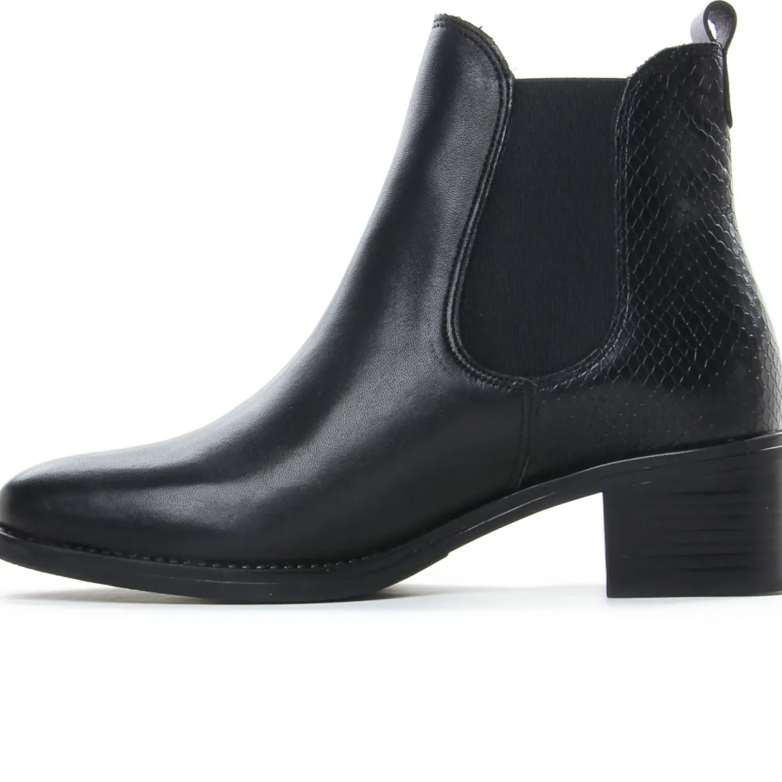 Boots Élastiquées Scarlatine Co99120 Ba Noir Noir Lisse