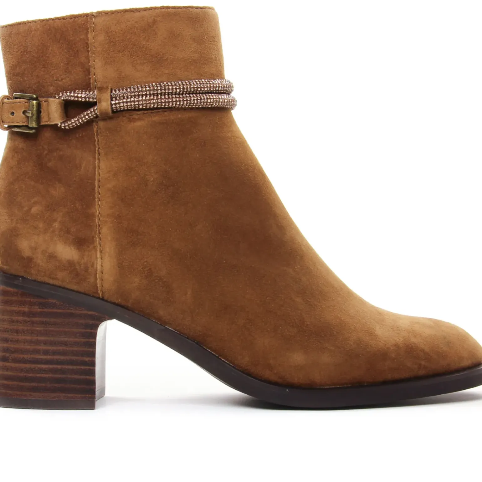 Boots Talon Mamzelle Ovino Velours Camel