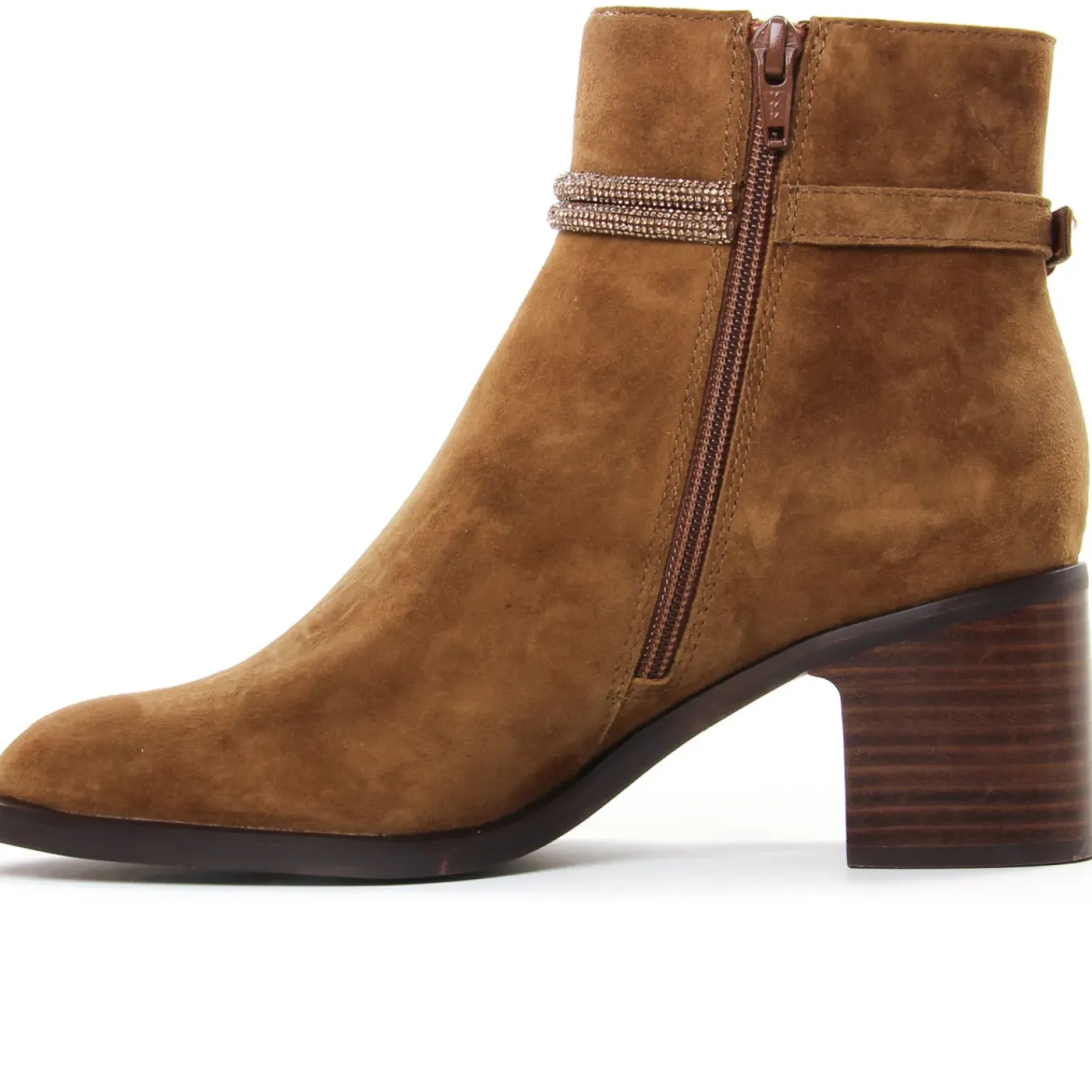 Boots Talon Mamzelle Ovino Velours Camel
