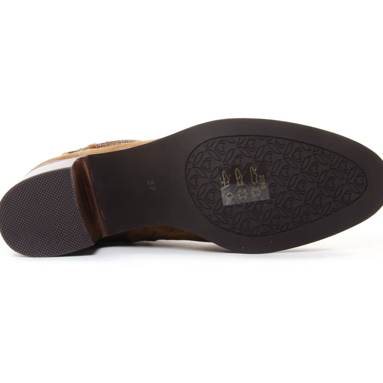 Boots Talon Mamzelle Ovino Velours Camel