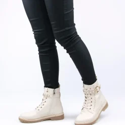 Bottines À Lacets Marco Tozzi 25230 Cream Comb
