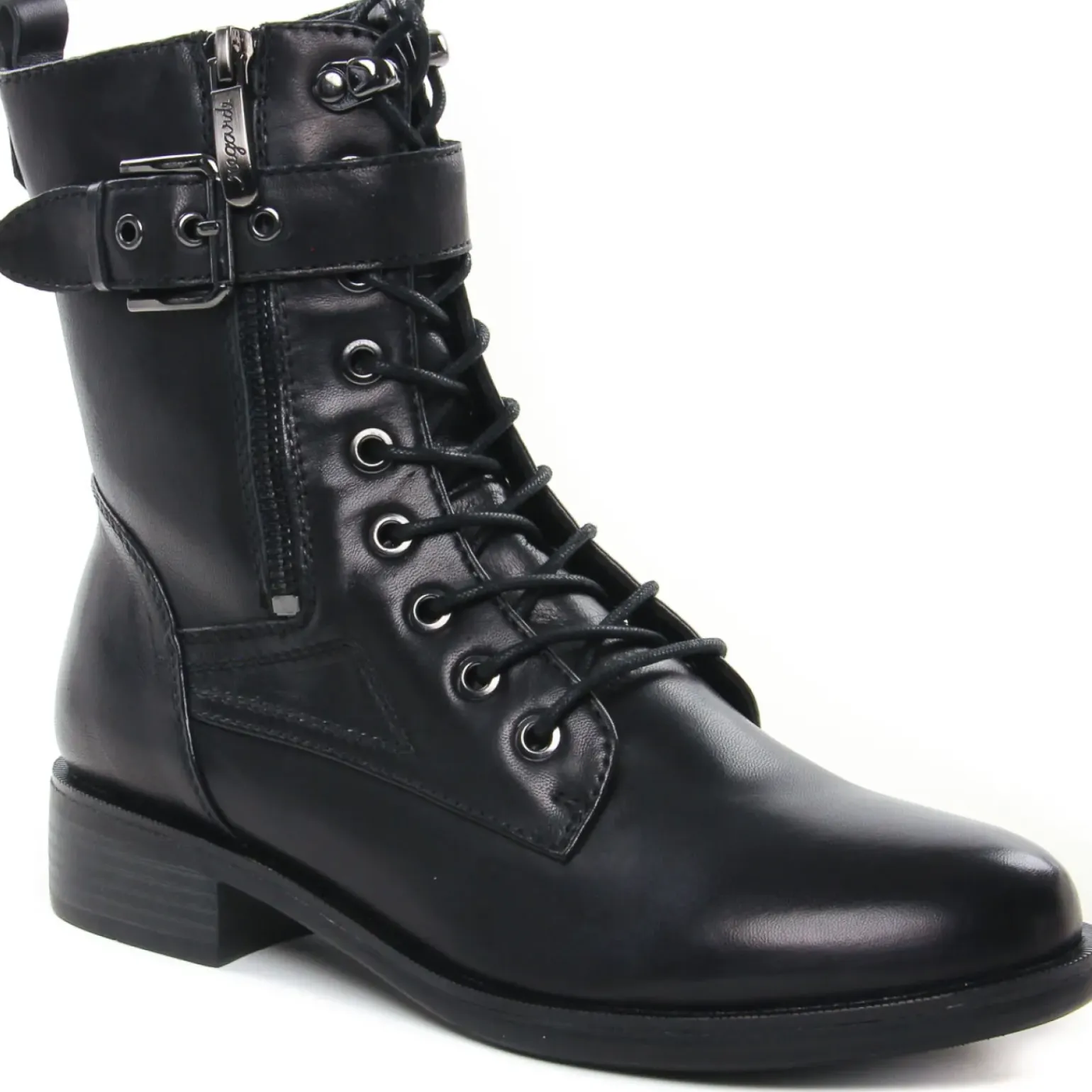 Bottines À Lacets Regarde Le Ciel Jada-01 Black