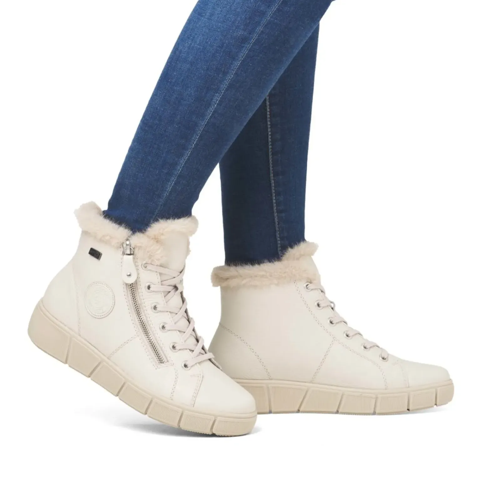 Bottines À Lacets Remonte D1T72-80 Beige