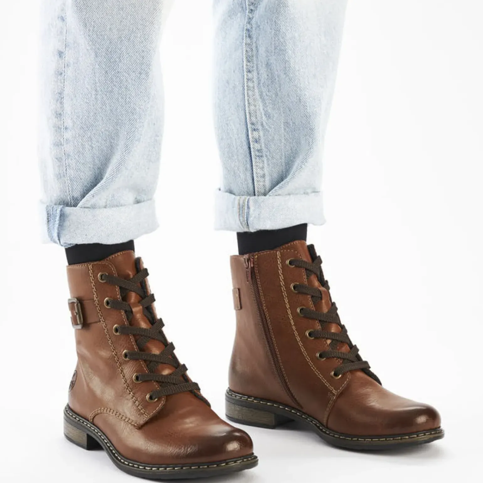 Bottines À Lacets Rieker 71202-24 Muscat