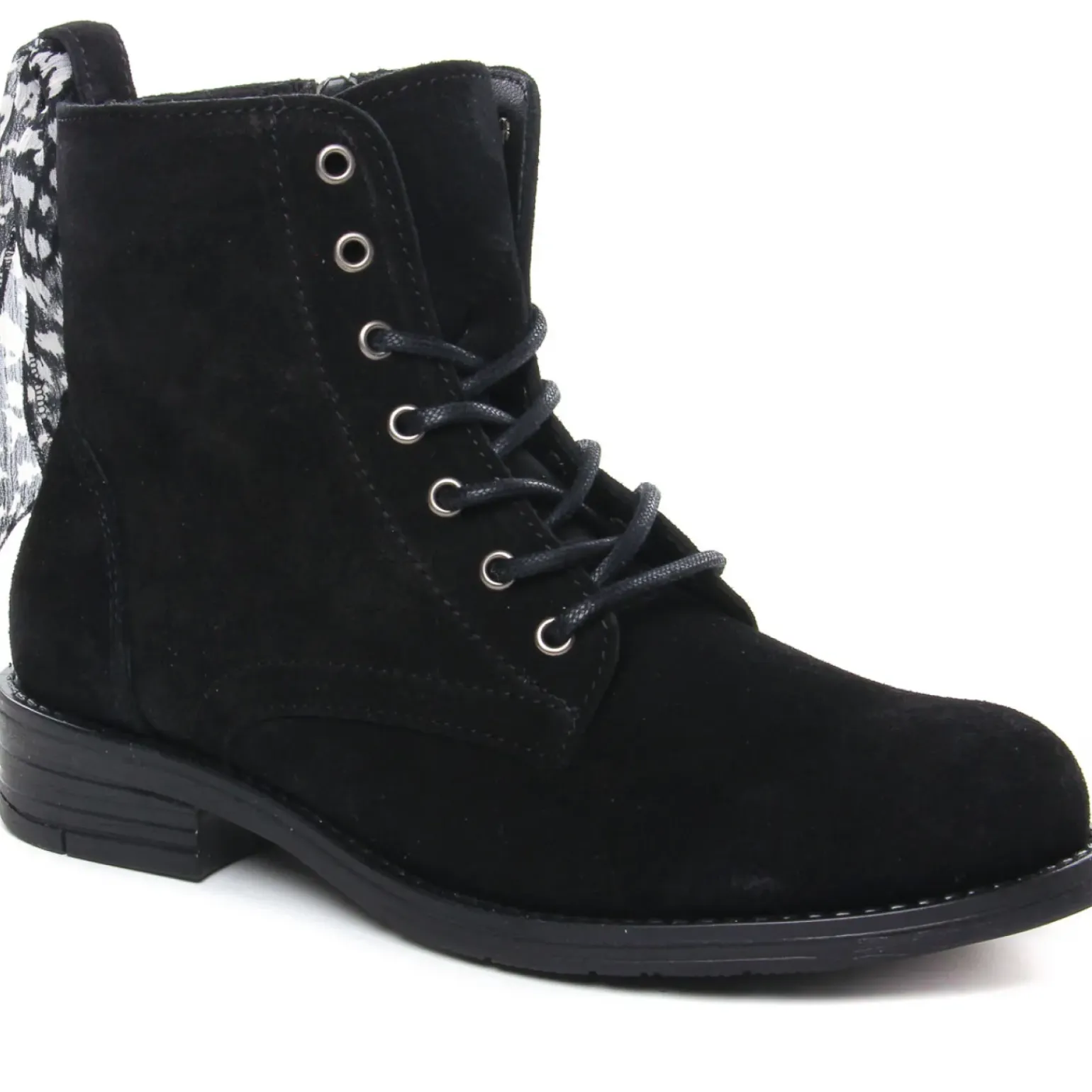Bottines À Lacets Scarlatine Madonna Noir