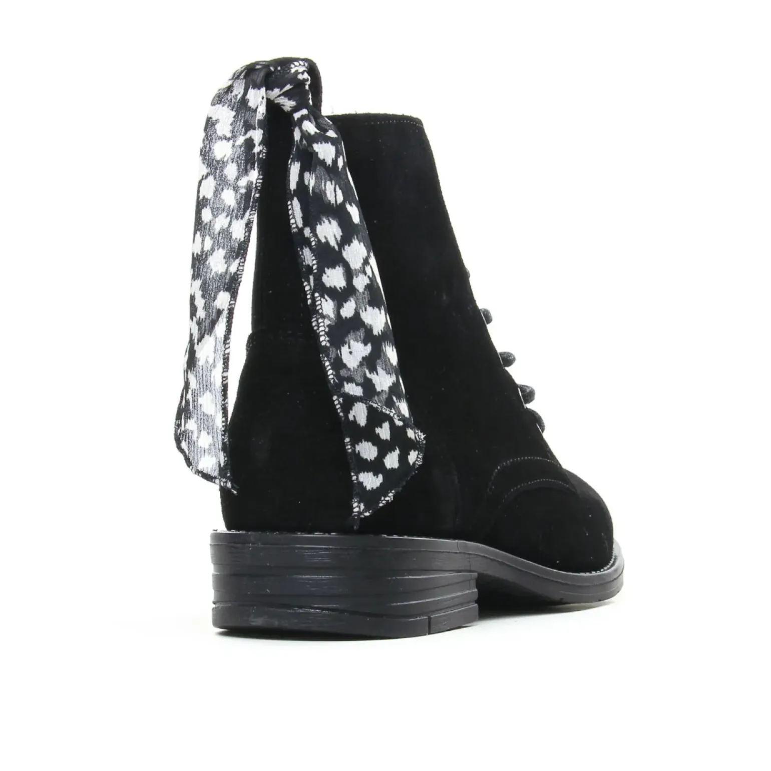 Bottines À Lacets Scarlatine Madonna Noir