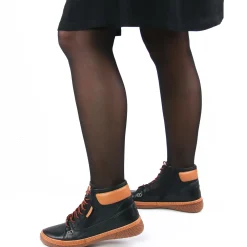 Bottines À Lacets Scarlatine Mina Noir